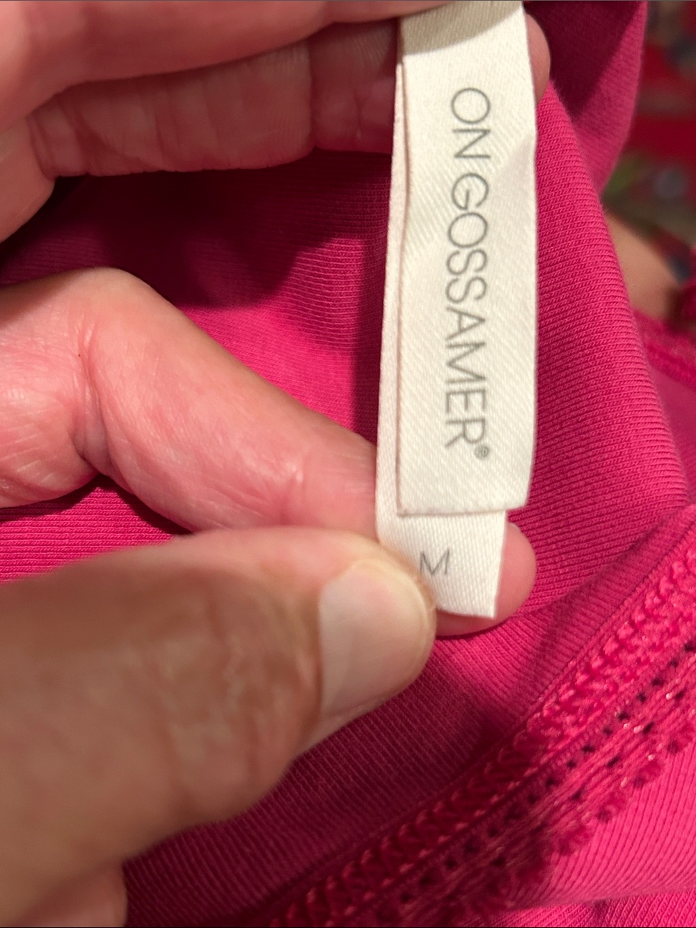 On Gossamer Raspberry Slim-Strap Tank Top - Picture 7 of 8